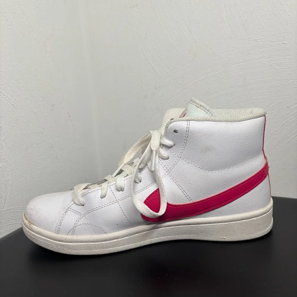 Nike Court Royale 2 Mid Women's Size 8.5 White Pink High Top Sneakers CT1725-104